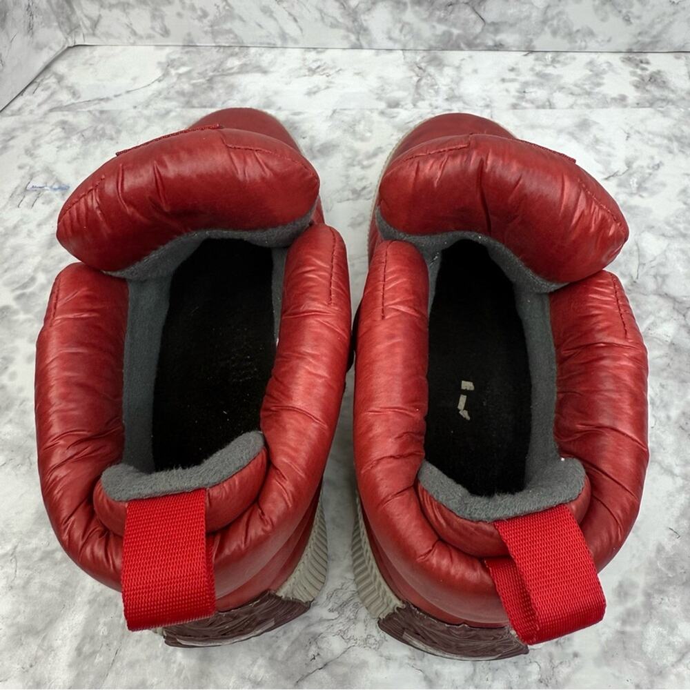 SOREL Out N About Waterproof  Red Dahlia Spring Puffy Tennis Shoe Womens 8 - Picture 11 of 16